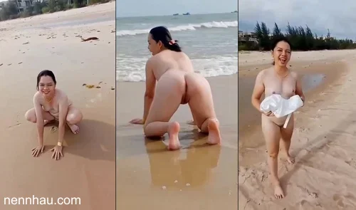Siêu hot Đưa chị yêu miền Tây đi ngắm biển mà chị chơi bạo cởi hết đồ tạo dáng cho em trai quay phim