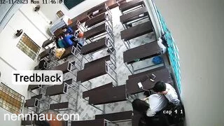 Siêu nứng học sinh bây giờ bạp thật nghịch vú địt nhau luôn trong lớp - phần 5