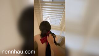 Bịt mắt Doggy bé FWB bên cửa sổ - mong không ai nhìn thấy mới nhất hôm nay