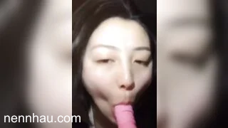 Bú cu chưa thoả mãn chị họ còn bú cả sextoy hot nhất