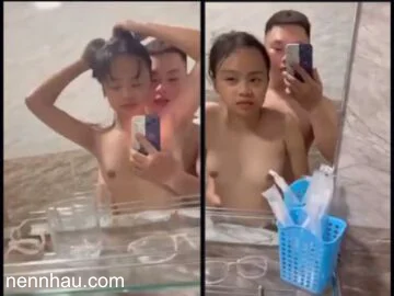 Đôi Bạn Trẻ Làm Tình Trước Gương nóng bỏng