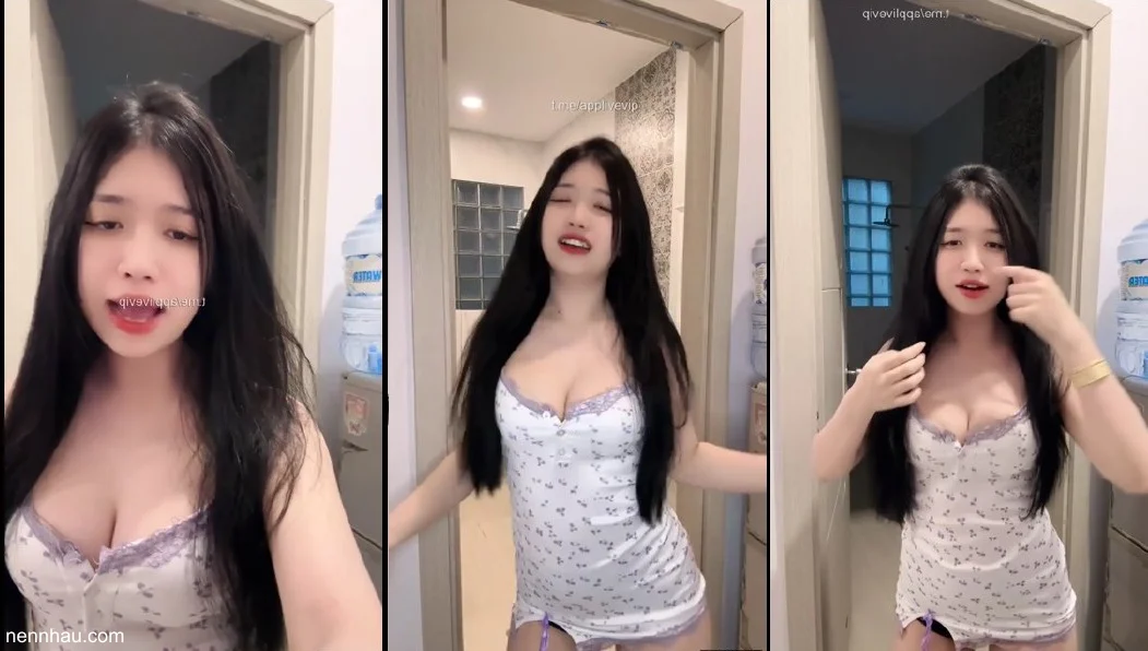 Em sau tết ngực nở mông cong hơn đấy nhé cực ngon