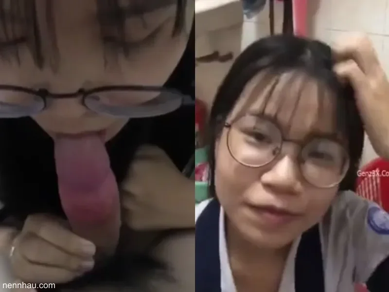 Siêu hot "Mày mút mạnh đi tao sắp ra rồi", em xinh liếm cặc cho thằng bạn thân