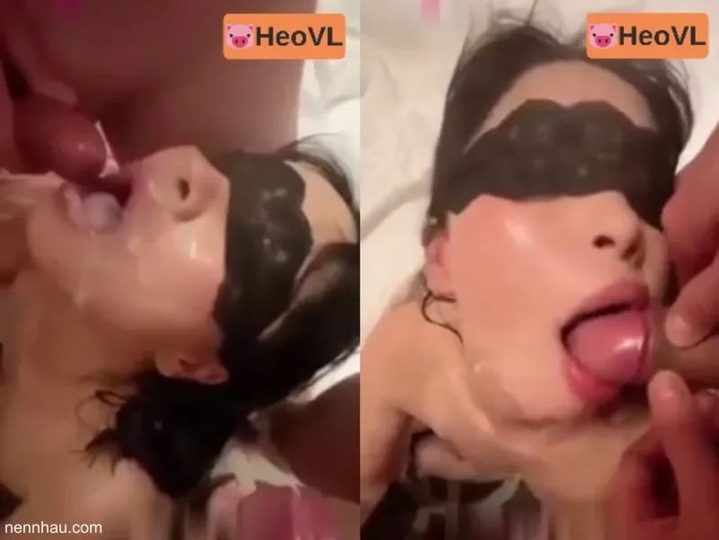 Tưới tinh tập thể lên mặt cho em nuốt hot nhất