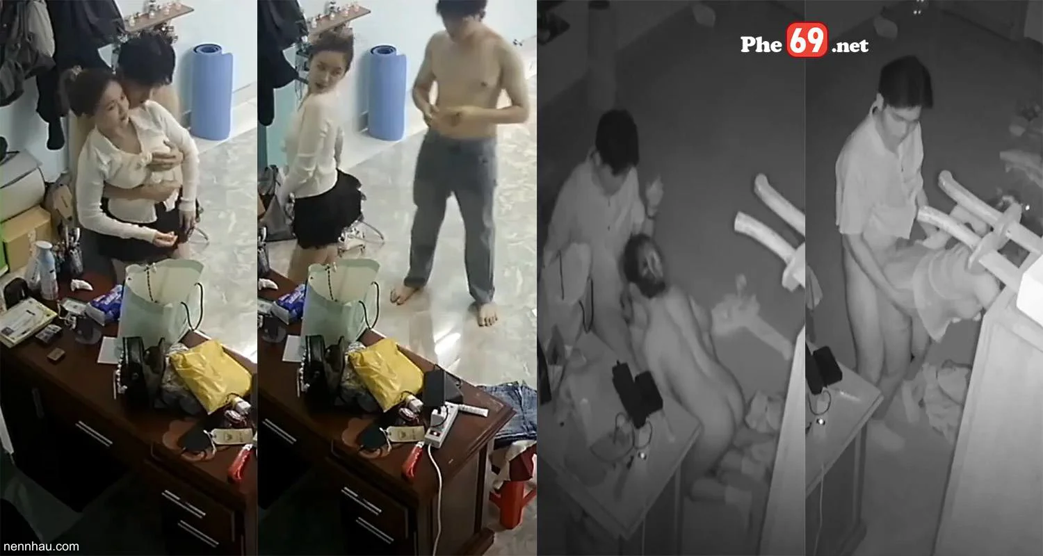 Siêu nứng Hack Camera cặp vợ chồng trẻ cô vợ mặc váy dâm quá địt xong là bú cặc liền (Full)