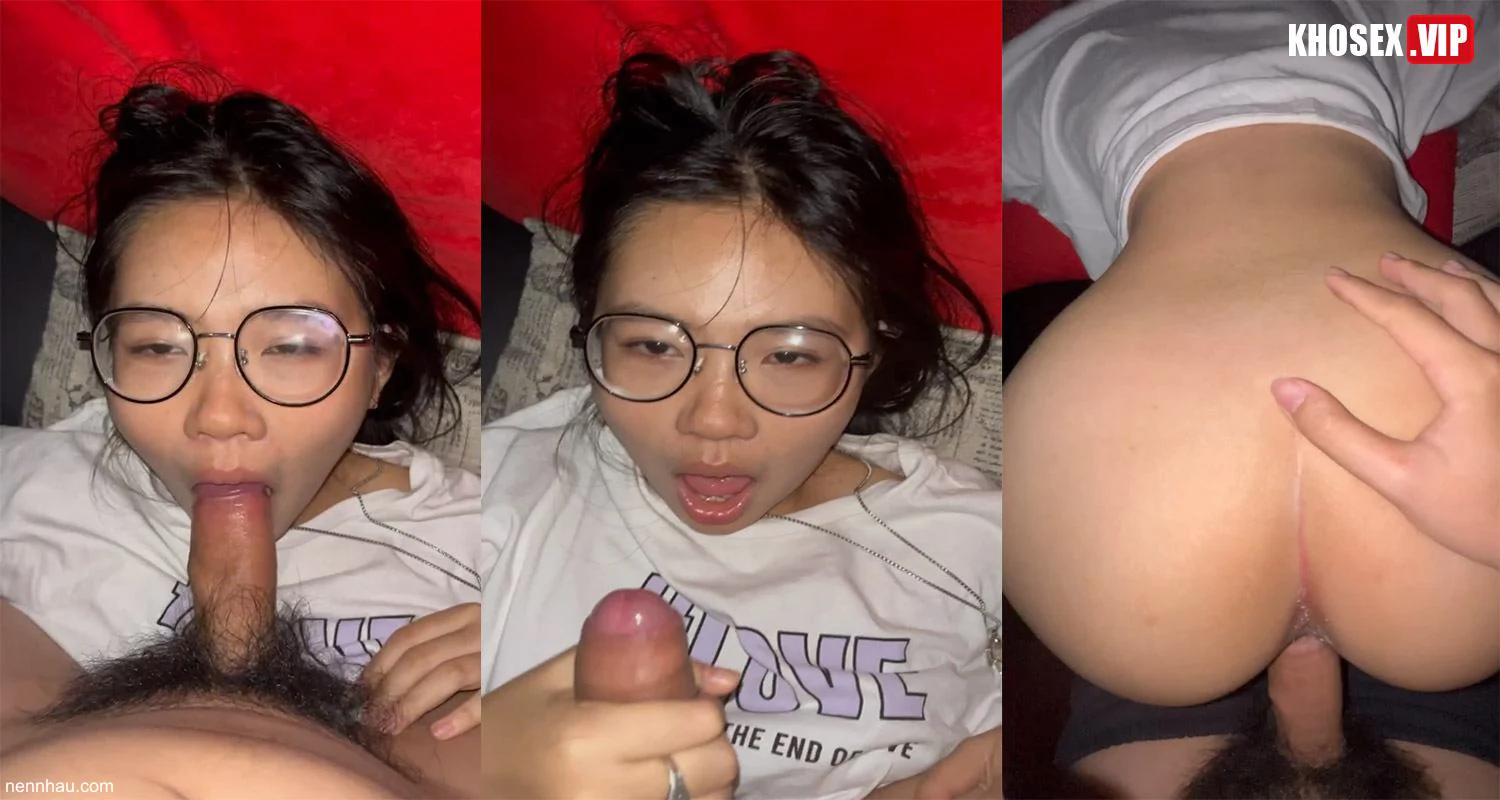 Siêu hot Clip sex Đi xem phim rồi Doggy em teen kính cận body non tơ
