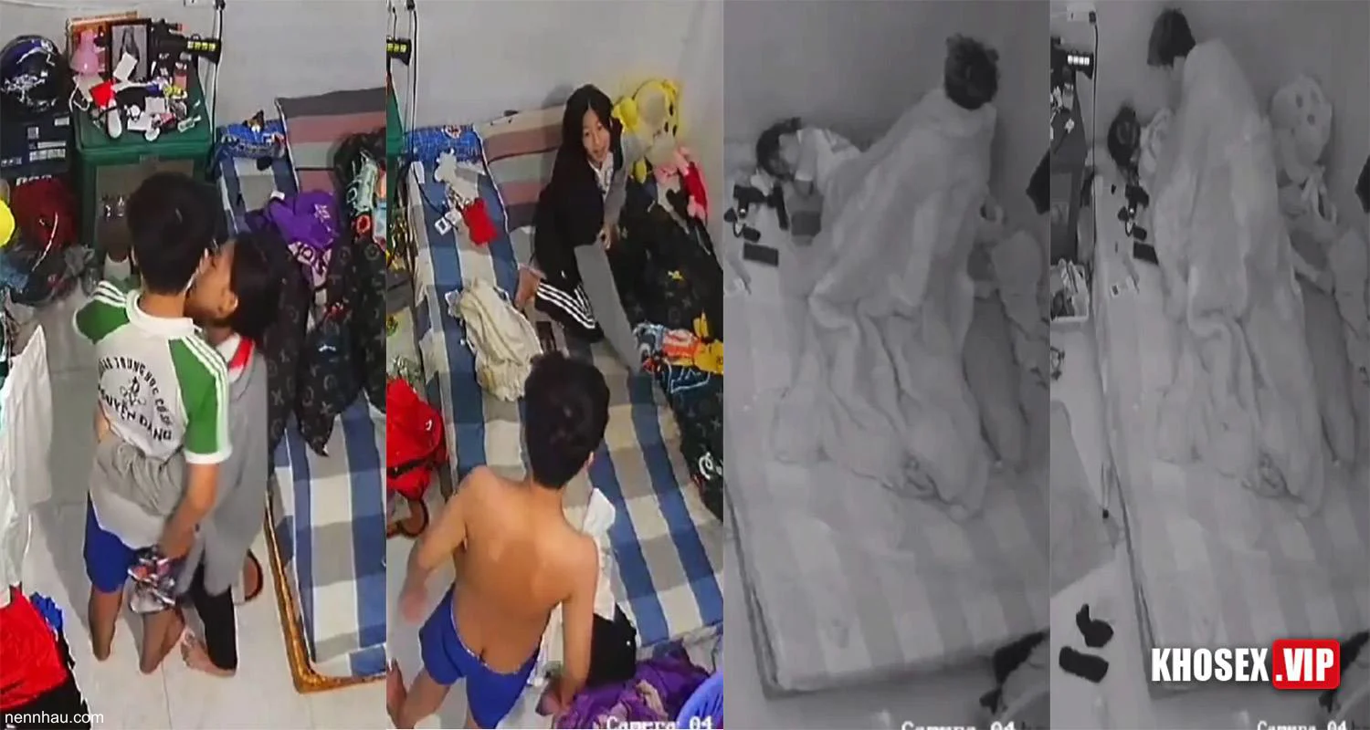Lộ clip Hack Camera Em học sinh cấp 2 níu kéo bạn trai bằng cái bướm dâm