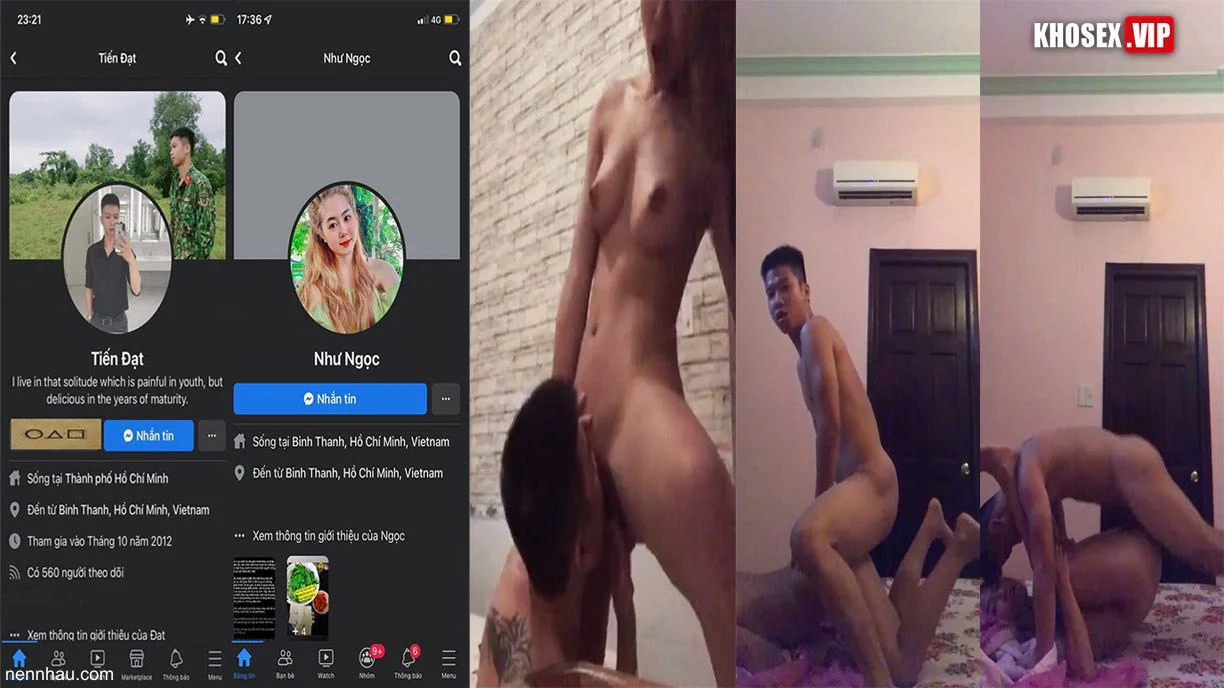 Lộ clip Clip sex Tiến Đạt và Như Ngọc địt nhau rên la khẩu dâm
