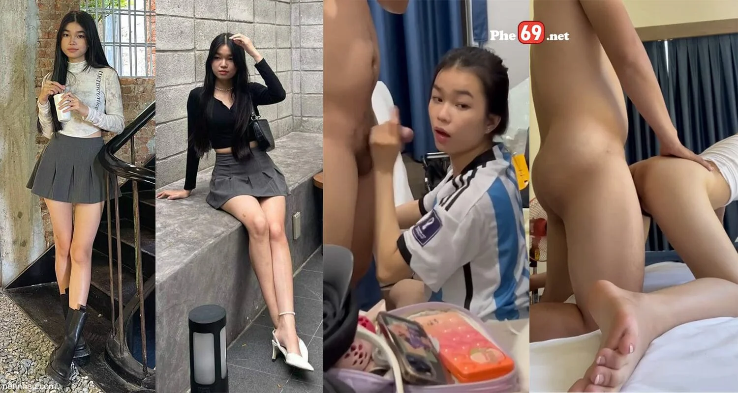 Clip sex Em teen xinh và bạn trai, em bú cái nét dâm quá siêu hot
