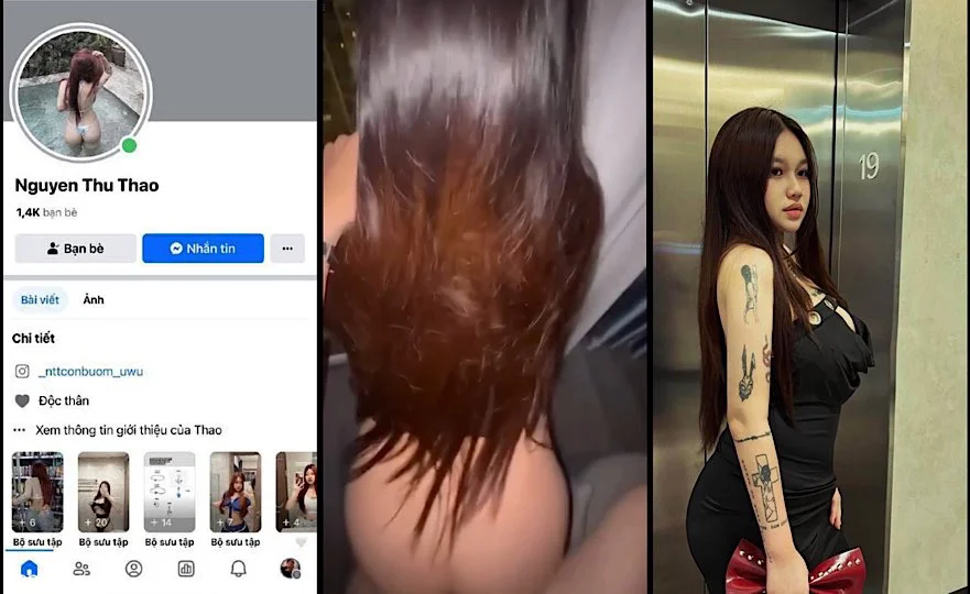LEAK Clip sex Hotgirl Nguyễn Thu Thảo IG @nttconbuom_uu Địt nhau vú to lồn múp vs trai cực phẩm