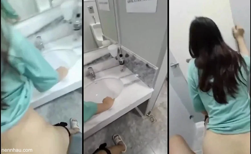 Cặp đôi Genz đụ public ngay trong toilet rạp phim . Đã địt lén còn rên rỉ khẩu dâm om sòm bạo vãi cả chưởng cực phẩm