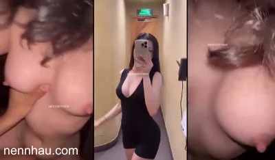 Hot Lê mi vú to tập chơi thú nhúng cực hăng siêu hot
