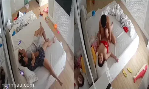 Siêu hot Hack camera yêu chiều vợ dâm lúc vắng con