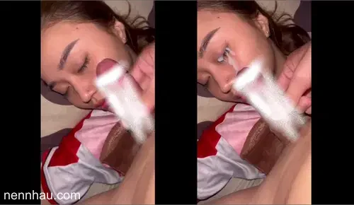 Xuất lên mặt em trong cơn say đỉnh của chóp