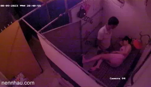 Cực phẩm Hack camera quán massage BJ đèn mờ