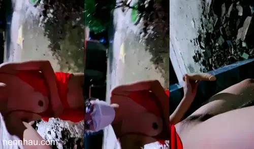 Nứng quá em ra đường trước cổng nhà người khác khẩu dâm thủ dâm full HD không che