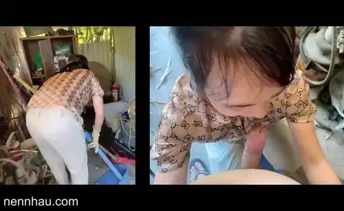 Chị đang dọn kho cũng vạch quần ra bắt chị mút cực kỳ nóng