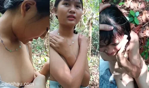 Bé nữ sinh ngoan ngoãn vâng lời lần đầu gặp đã đưa em vào rừng cực nứng