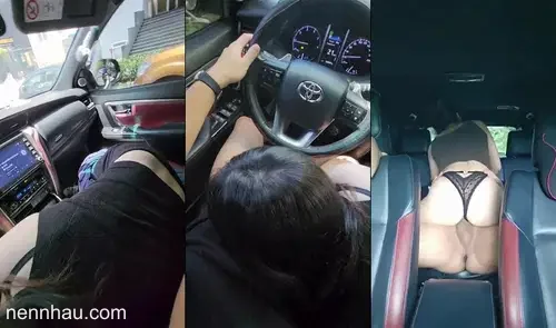 Đang lái xe thì em kéo quần xuống bú cu phải dừng vội bên đường làm nháy cực phẩm
