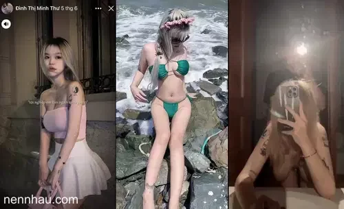 Hot nhất Đình Thị Minh Thư anh quay phim em cũng lấy điện thoại ra quay