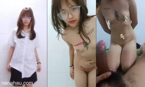 Em rau kính cận thích bạo dâm trói tay kẹp vú mới chịu hot nhất