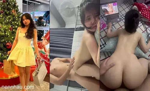 Siêu nứng Quay điện thoại chưa đủ anh còn bắt em quay phim cả bằng máy tính