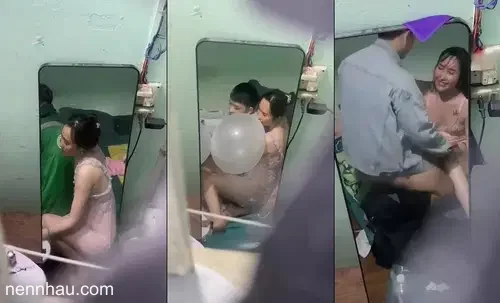Cực đỉnh Chị hàng xóm và anh grab may mắn bú bóng xong bú luôn chị