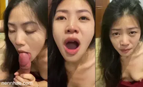 Xuất tinh đầy miệng em nuốt ngon lành nóng bỏng