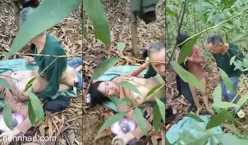 Nóng bỏng Cụ có tuổi rồi mà vẫn đưa người tình vào giữa rừng chịch thế này con cháu theo sao kịp