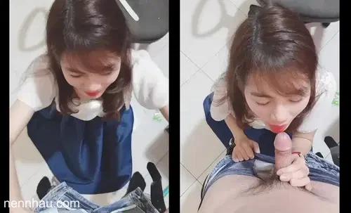 Lộ clip Em nhân viên văn phòng tranh thủ buổi trưa bên anh
