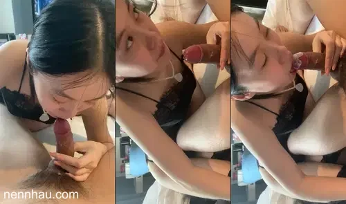 Siêu hot Em sinh viên ngoan hiền anh còn bắt em vừa bú cu vừa ăn kem trên chim anh
