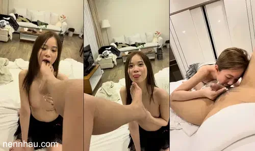 Cực hot Chiếc lưỡi điêu luyện của bé liếm từ chân đến đít làm anh sướng tê người