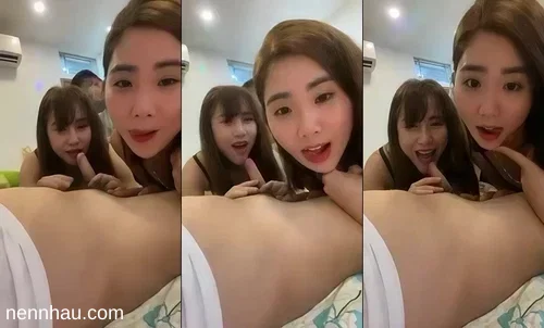 Đỉnh của đỉnh Hai em gái xinh tươi cười phục vụ nhiệt tình các anh khách trung