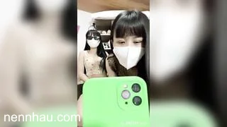 2 em gái xinh livestream show hàng fb23825 nóng bỏng
