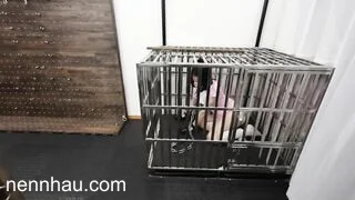 Bạo dâm huấn luyện em teen xinh dâm nhốt vào chuồng chó bắt làm con đĩ chó dâm đãng 3 cực nứng