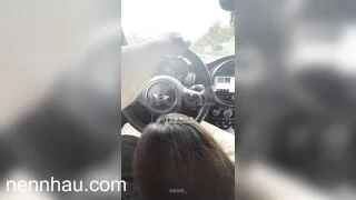 Tuyệt đỉnh Nay lái xe chill ghê vừa ngắm đường vừa được e bú cu bên dưới sướng tê p3