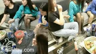 Họp lớp nhậu nhẹt say sưa rồi cùng nhau làm tình tập thể cùng với mấy con bạn cực kỳ chất lượng