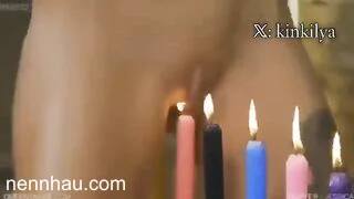 lấy lồn dập nến, thành nướng hầu sống nóng bỏng