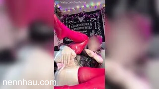 Siêu hot Nàng tiên Gothic dâm đãng phun tinh dịch