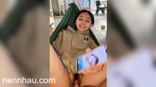 Đến nhà em người yêu nằm võng ko mặc sì líp thì đụ luôn trên võng. cực nứng