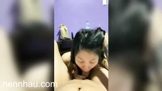 Cô bạn thân bú cu giúp vì vợ đang có bầu không đụ được cực nứng