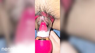 Cực đỉnh Bướm Non Nằm Dạng Bướm Ra Cho ANY Dùng Máy Để Xoa Hột Le