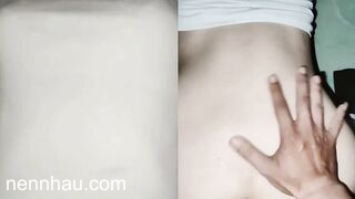 Siêu nứng bị chê cu bé thanh liên dùng bao siêu gai luôn - phần 1