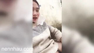 Chất lượng cao Lén ra sau nhà dùng sextoy để thủ dâm