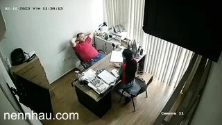 Hot nhất Hack cam văn phòng giám đốc phát hiện giám đốc địt nhau vs e thư kí xinh hằng ngày #3