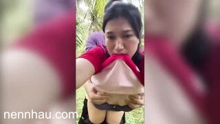 Dì út dắt thằng cháu họ nứng cặc thèm đụ vào vườn vắng cho nó đụ. cực ngon